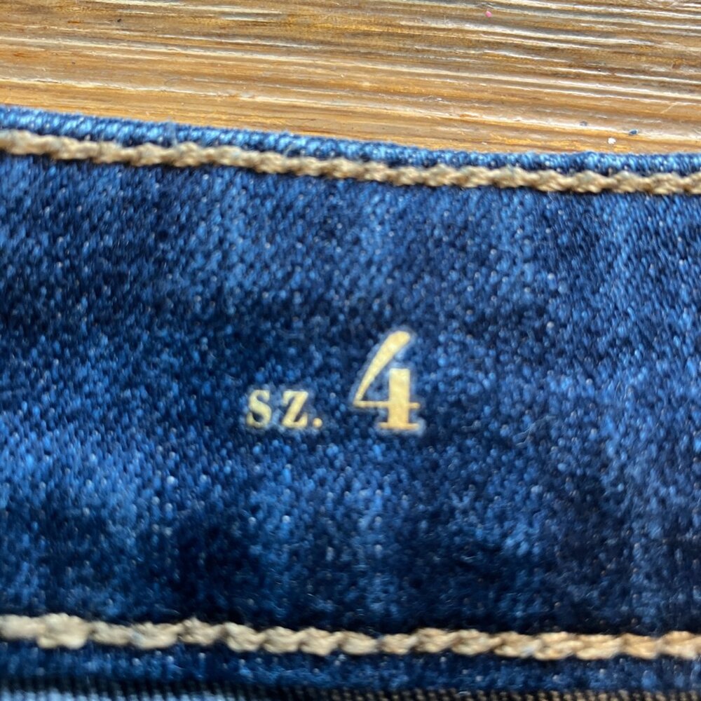 White‎ House Black Market The Slim Crop dark wash denim jean size 4 - Picture 5 of 8